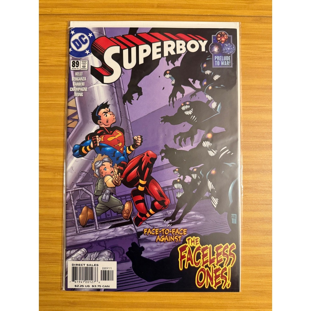 Superboy Comic Book 89‎ Prelude to War The Faceless Ones DC Comics